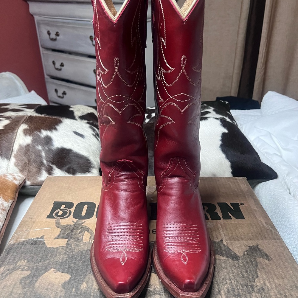 Idyllwind Red Leather Cowboy Boots